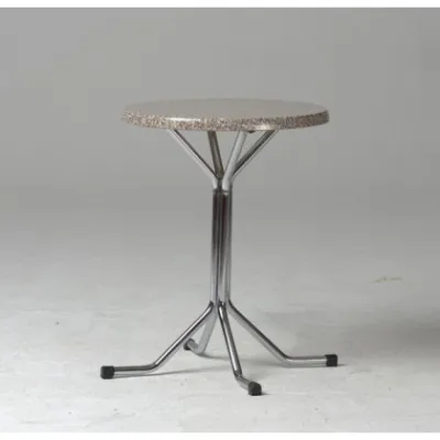 Table Bistro Mega Chromé Ø630 Haute 120cm Spim