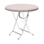 Table pliante 85 x 85 cm - Riviera  Ronde- Grège - Sofpince