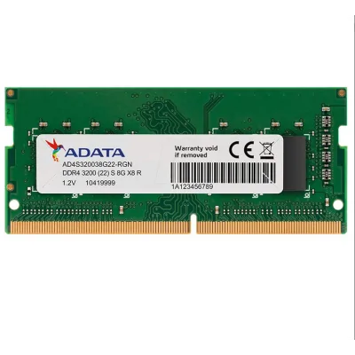 BARRETTE MEMOIRE ADATA 8Go DDR4 SO-DIMM 3200Mhz / AO1P32NC8W1-BD2SHC