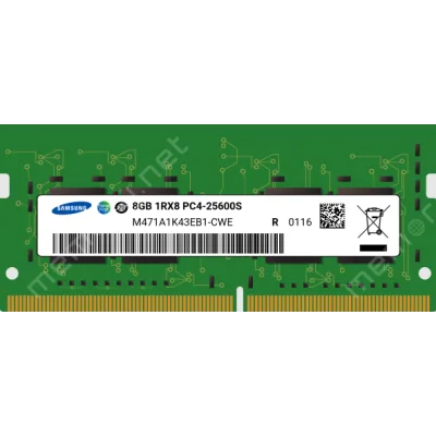 Barette mémoire SAMSUNG SODIMM 8GB 1RX16 PC4-3200AA - M471A1G44BB0-CWE