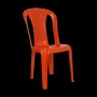 Chaise Bistrot Plastique MACHMOUM -Rouge