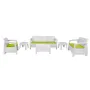 Salon De Jardin Carthage 6 Places -Blanc