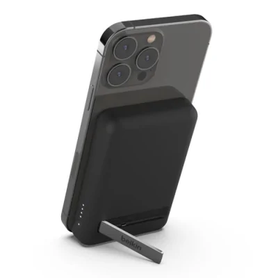 POWER BANK BOOST CHARGE MAGSAFE 5000MAH + SUPPORT - NOIR
