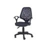 Chaise Secrétaire PETEK Avec Accoudoirs -Noir