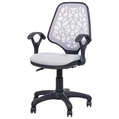 Chaise Secrétaire PETEK Avec Accoudoirs -Gris