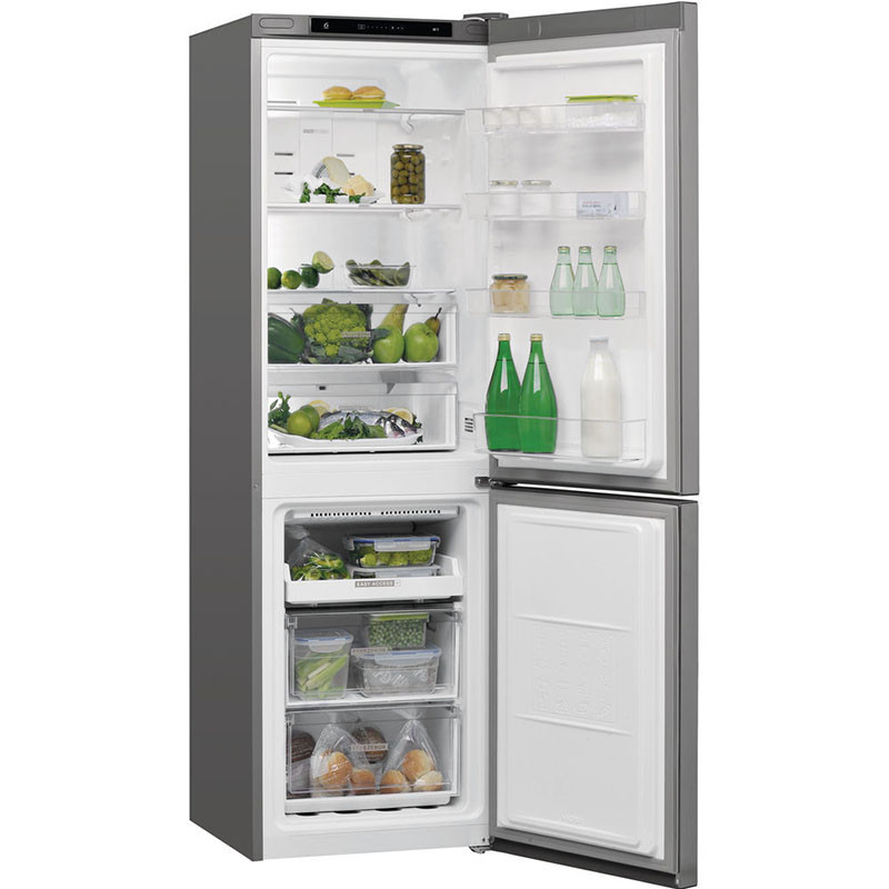 Réfrigérateur Combiné Whirlpool 360 Litres NoFrost -Inox chez affariyet pas cher
