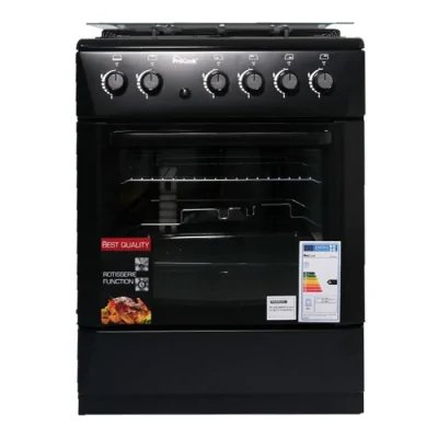 Cuisinière À Gaz ProCook 60 Cm 4 Feux -Noir