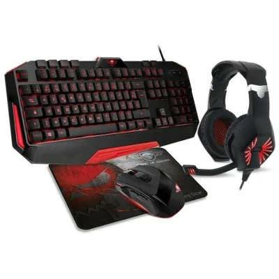 ENSEMBLE GAMING CLAVIER, SOURIS, TAPIS ET CASQUE SPIRIT OF GAMER PRO