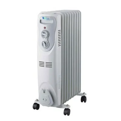 Radiateur Bain D\'huile Biolux 2000W 9 Éléments -Blanc