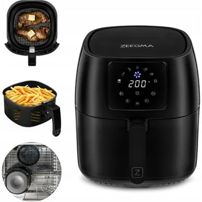 Friteuse sans huile à air ZEEGMA 1800W -Noir chez affariyet pas cher