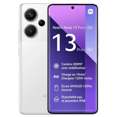 Smartphone Xiaomi Redmi Note13 Pro+ 8Go 256Go - Blanc