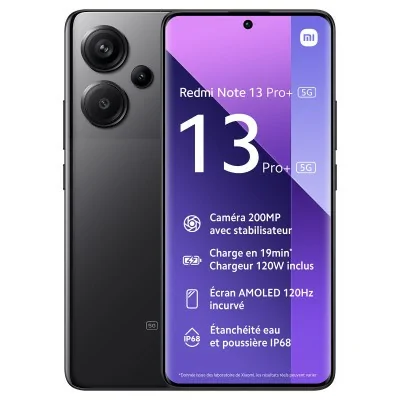 Smartphone Xiaomi Redmi Note13 Pro+ 8Go 256Go - Noir