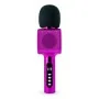 Microphone Karaoke avec effets lumineux Rose - PARTYBTMIC2PK