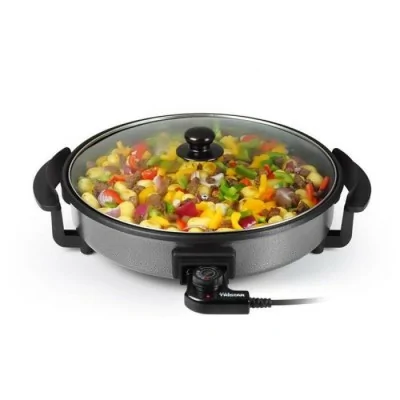 Poêle Électrique TRISTAR Avec Couvercle 30cm 1500W -Noir  chez affariyet pas cher