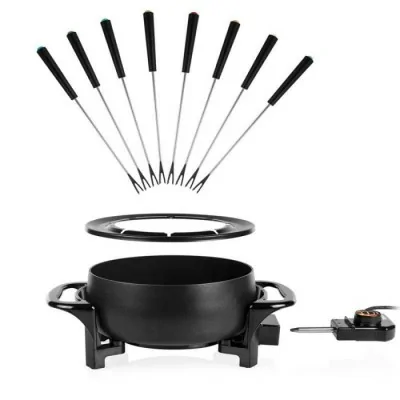 Poêle à fondue électrique TRISTAR 1000W -Noir chez affariyet pas cher