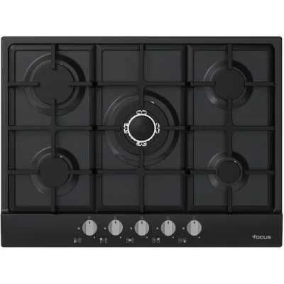 Plaque De Cuisson À Gaz 5 Feux 90 cm Focus -Noir chez affariyet pas cher