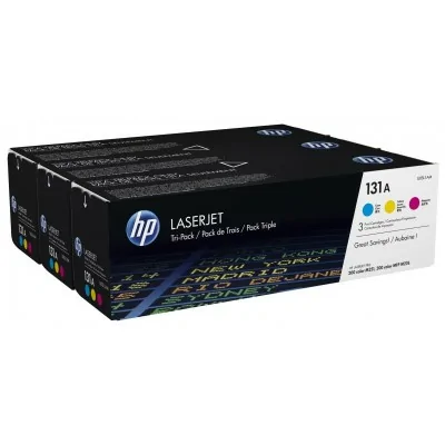 Pack De 3 Toners Original HP 131A - Cyan / Magenta / Yellow