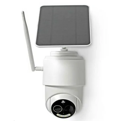 Caméra de surveillance externe NEDIS Smartlife avec panneau solaire