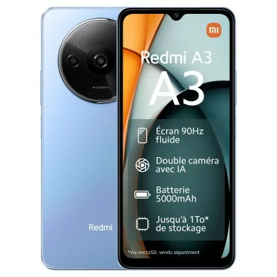Smartphone XIAOMI REDMI A3 4Go 128Go - Bleu