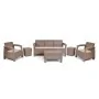 Salon Carthage 7Places (2Tabourets_Coffres) Sotufab -Taupe
