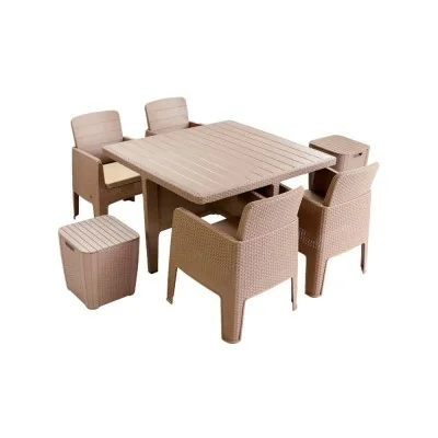 Salon Gammarth 4 Places + 2 Tabourets Coffres SOTUFAB Chez affariyet pas cher