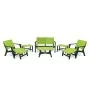 Salon Central Park 4Places Confort Bois Sotufab -Vert