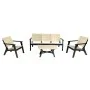 Salon Central Park 5Places Basic Bois Sotufab chez affariyet pas cher