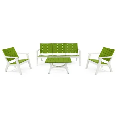 Salon Central Park 5Places Basic Bois Sotufab chez affariyet pas cher