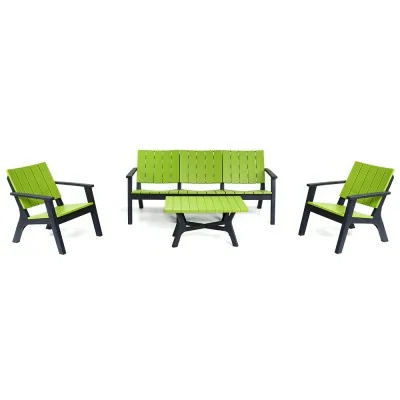 Salon Central Park 5Places Basic Bois Sotufab chez affariyet pas cher