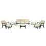 Salon Central Park 5Places Confort Bois chez affariyet pas cher