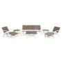 Salon Central Park 5Places Confort Bois SOTUFAB -Taupe