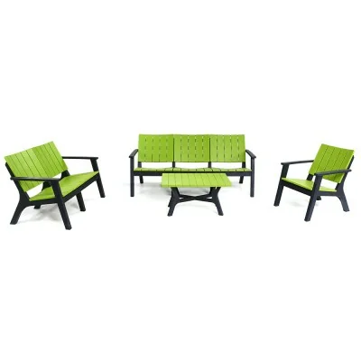Salon Central Park 6Places Basic Bois SOTUFAB Chez affariyet pas cher