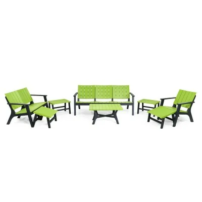 Salon Central Park 6Places Confort Bois 6 Places chez affariyet pas cher