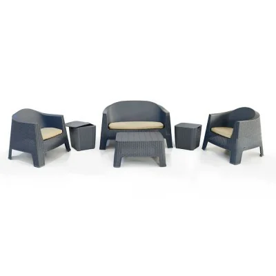 Salon Monaco 6Places (2Tabourets_Coffres) SOTUFAB  Chez affariyet pas cher
