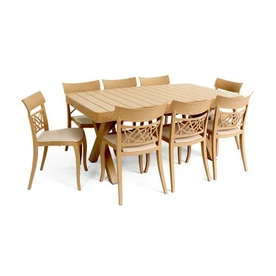 Pack Sofix Amiral Capitonne Rotin 8 Places  chez affariyet pas cher