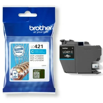 Cartouche Jet D'encre Original BROTHER LC421C - Cyan