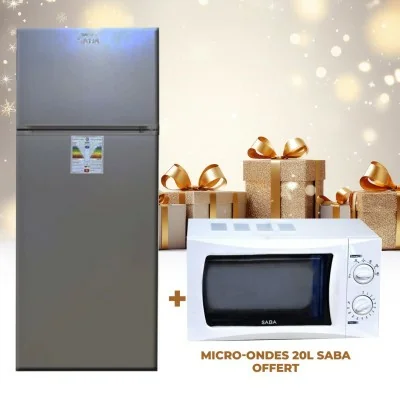 Réfrigérateur SABA Double Portes NoFrost -Silver