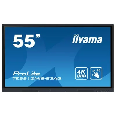 Ecran Tactile IIYAMA ProLite 55'' 4K UHD IPS 60Hz - Noir
