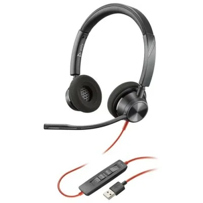 Micro Casque Filaire HP Poly Blackwire 3320 - Noir