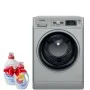 Machine À laver Whirlpool 8kg -Silver + Det 2.5L + 1L