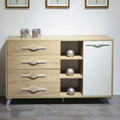 Meuble De Séjour BAHUT PORTO - Denver Beige