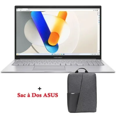 Pc Portable ASUS Vivobook 15 X1504VA i3 13è Gén 8Go 512Go SSD - Silver