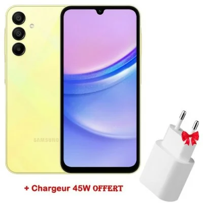 Smartphone Samsung Galaxy A15 6Go 128Go - Jaune