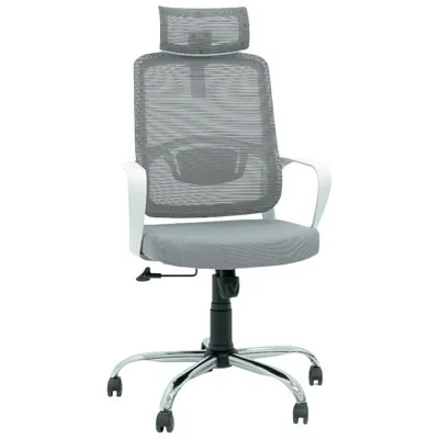 Chaise Directeur Alba Avec Accoudoirs Gris