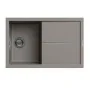 Évier De Cuisine Encastrable FOCUS Graniteck 1 Bac + égouttoir Filo 100cm -Grège chez affariyet pas cher