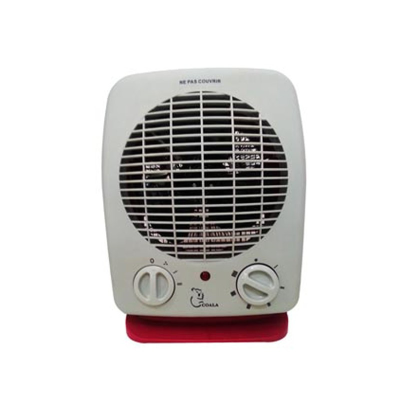Radiateur Soufflant 2000W COALA -Blanc & Rouge  chez affariyet pas cher