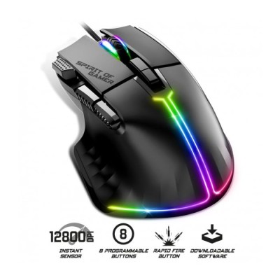 Souris Filaire Gamer SPIRIT OF GAMER PRO-M5 RGB - Noir