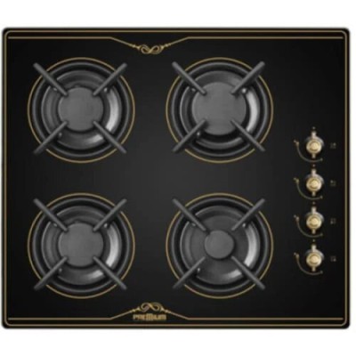 Plaque A Gaz Premium Rust Verre 4 Feux 60 Cm Avec Sécurité -Noir chez affariyet pas cher