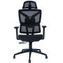 Chaise de Direction Oxygène Base Chrome - Noir