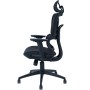 Chaise de Direction Oxygène Base Chrome - Noir
